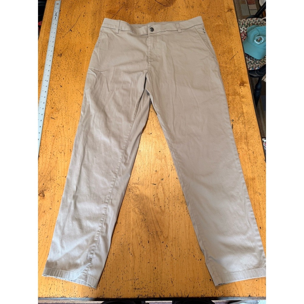 Birddogs Pants Mens 34x29 Beige Khaki Performance Chino Unlined Boomstick